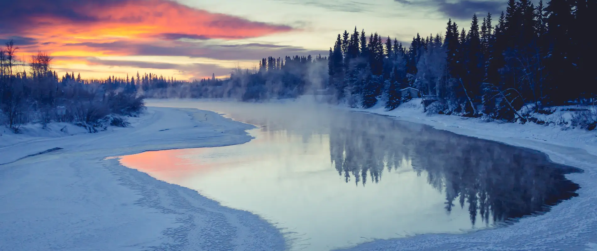 Fairbanks area in winter